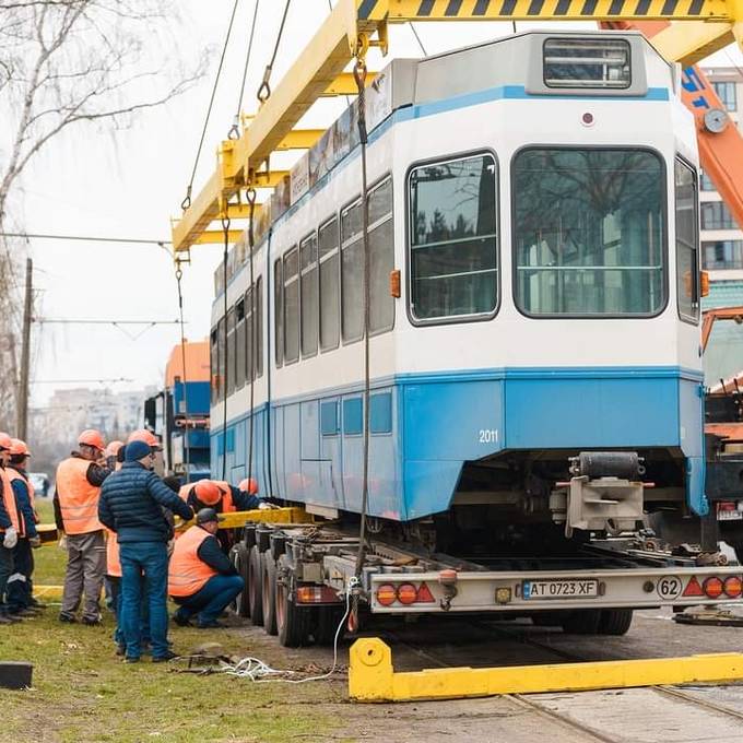 Zürcher Trams kommen in der Ukraine an