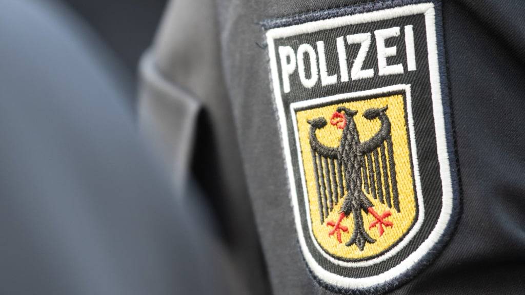 ARCHIV - Das Polizeiabzeichen der deutschen Bundespolizei. Die Bundespolizei sichert unter anderem Flughäfen und Bahnhöfe. Foto: Boris Roessler/dpa/Archivbild