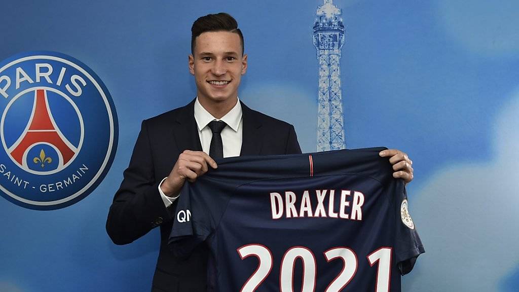 Julian Draxler unterzeichnete bei Paris Saint-Germain einen Vertrag bis 2021