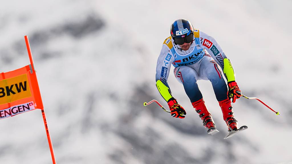 Adrian Sejersted überzeugte an der diesjährigen Lauberhorn-Abfahrt mit Platz 4