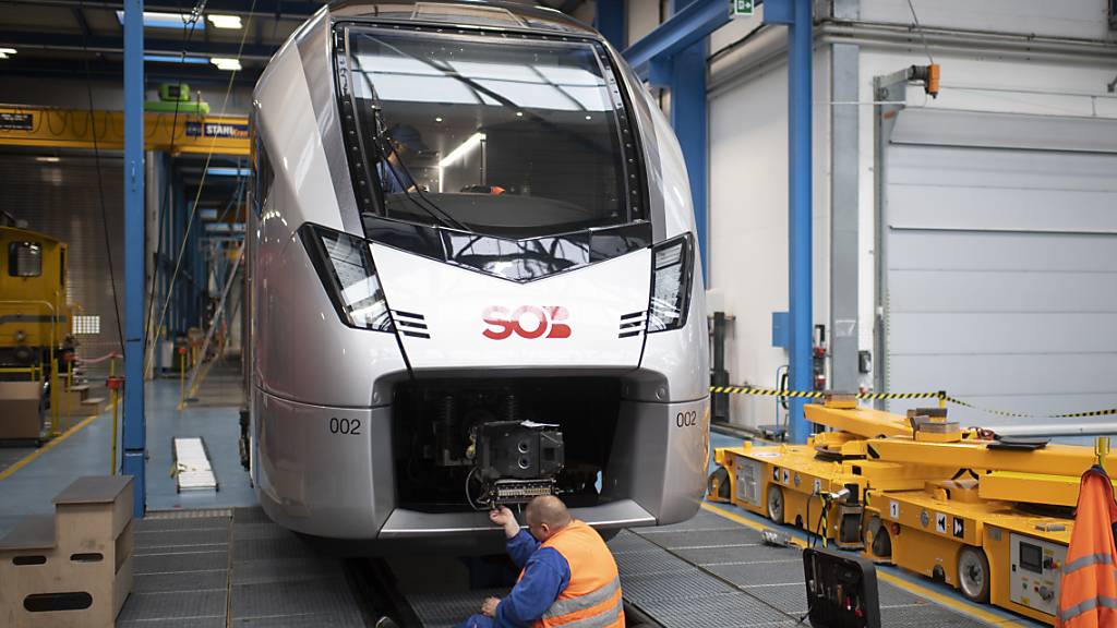 Der Zugbauer Stadler liefert auch Bahntechnik. (Archivbild)