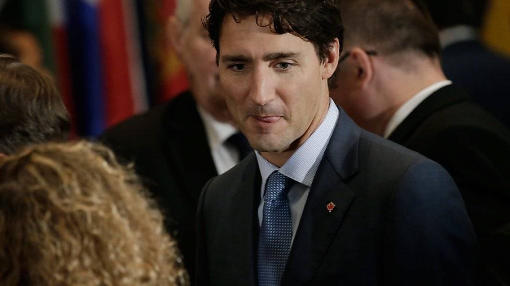 Der kanadische Regierungschef Justin Trudeau will den Preis für eine Tonne CO2 in Kanada bis 2022 auf 50 kanadische Dollar steigen lassen. Archivbild)