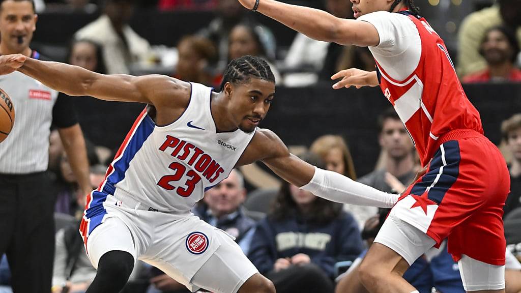 Kyshawn George (rechts) blieb mit den Wizards ein weiteres Mal chancenlos