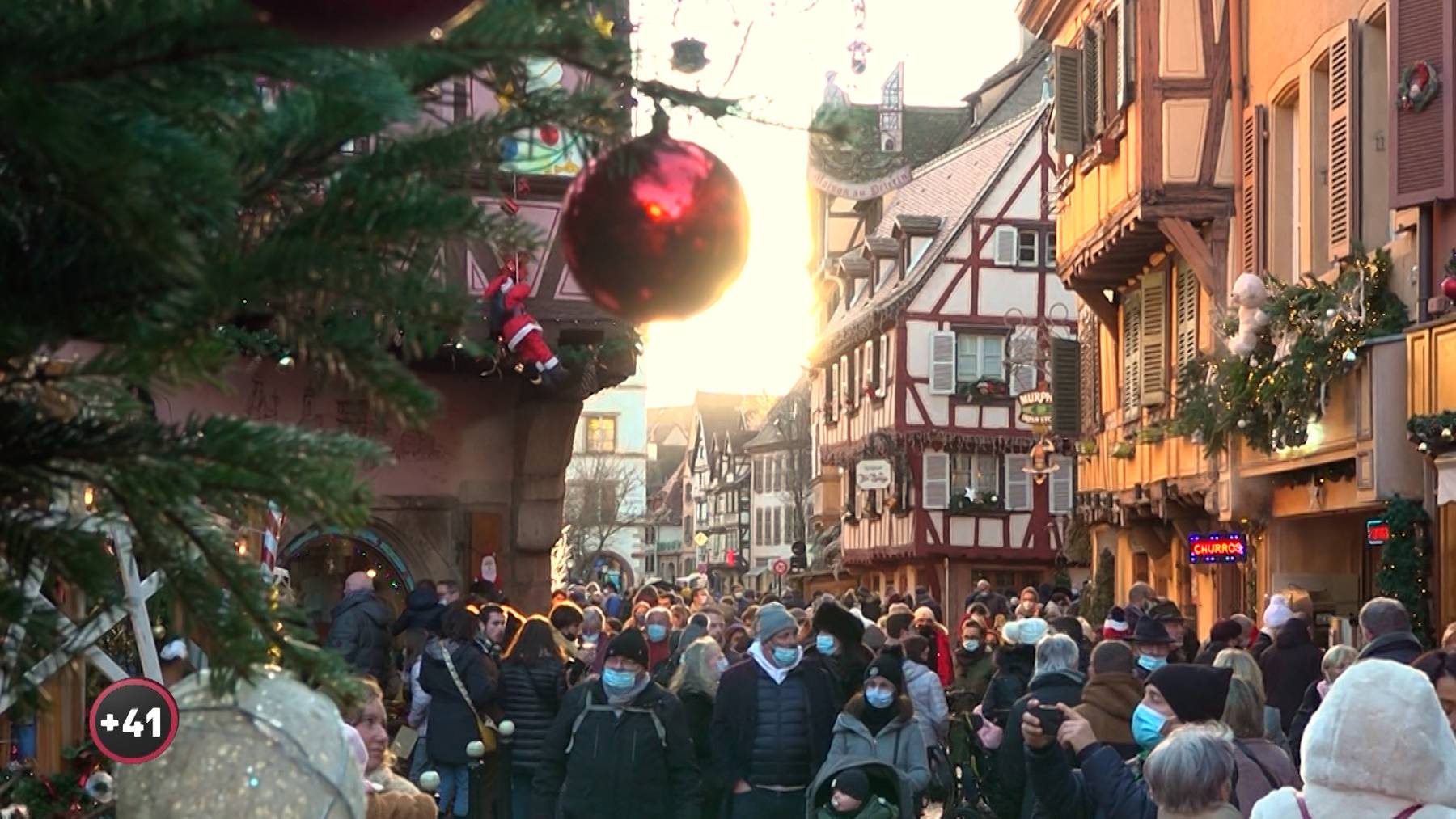 Am Weihnachtsmarkt in Colmar