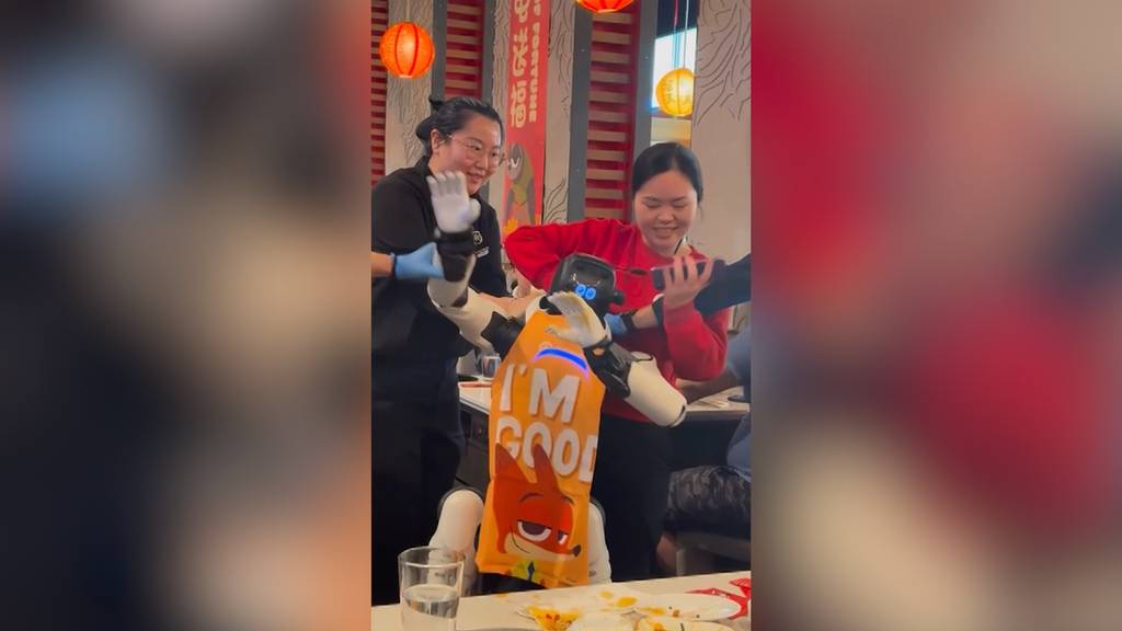 Nicht zu stoppen: Renitenter Roboter sorgt für Erheiterung in Restaurant