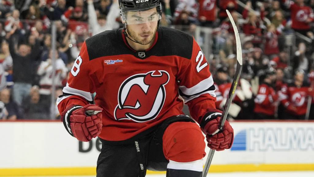 New Jerseys Timo Meier zeigte sich gegen die St. Louis Blues von seiner besten Seite