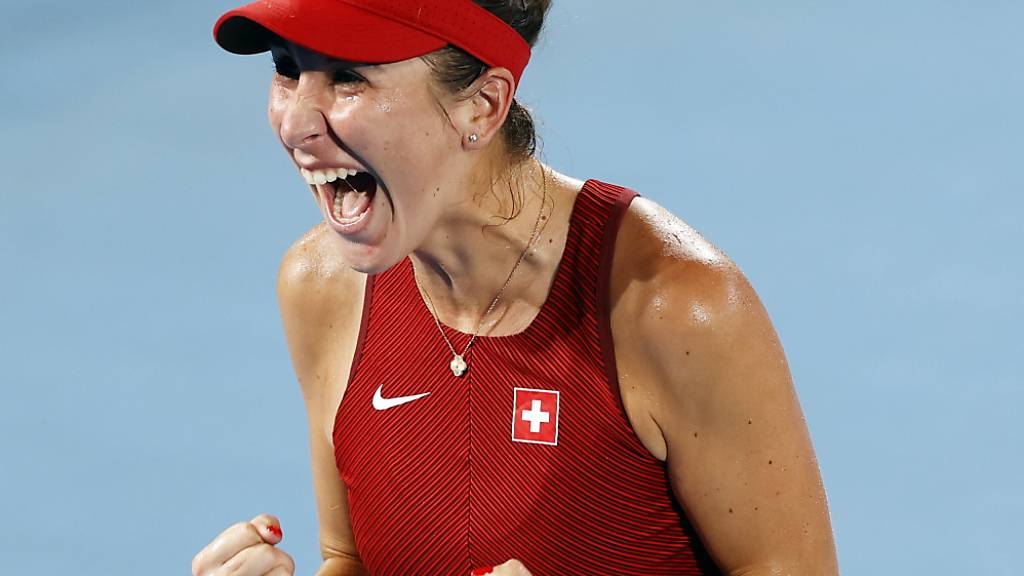 Freudenschrei: Belinda Bencic jubelt nach einem hochklassigen und spannenden Final gegen Vondrousova