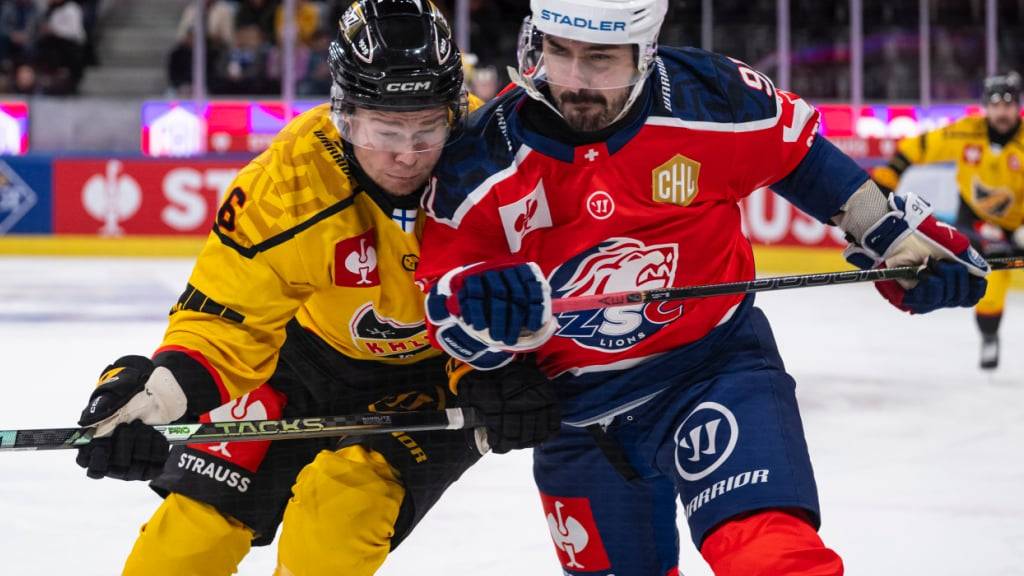 Die ZSC Lions, hier mit Denis Hollenstein, verlieren das Kräftemessen mit dem finnischen Meister KalPa Kuopio