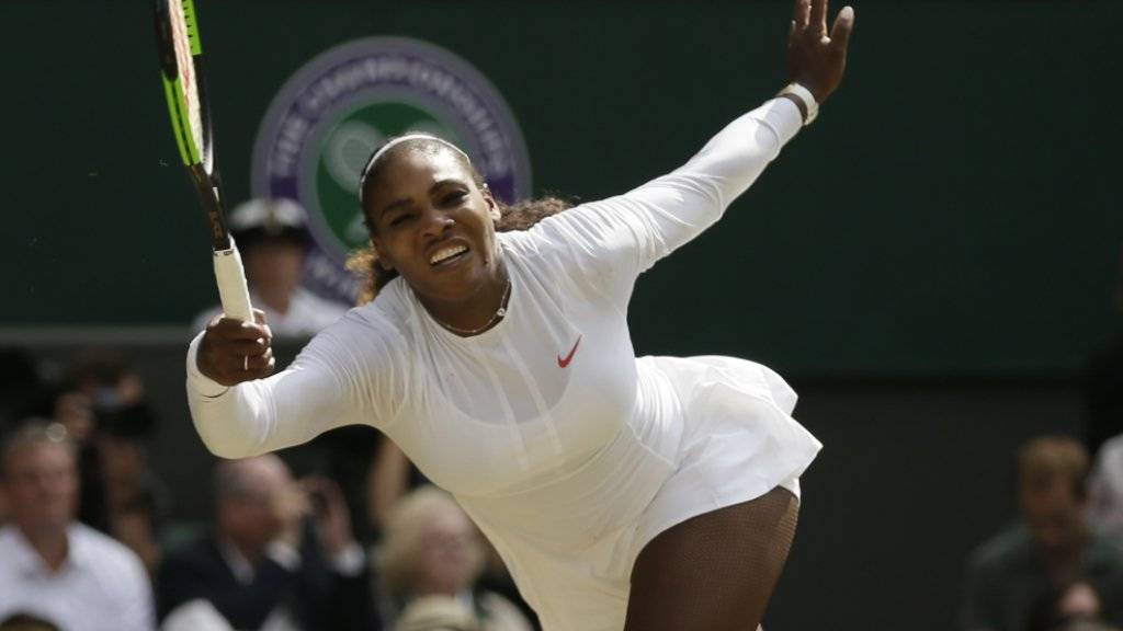 Nur selten in Bedrängnis: Serena Williams erreichte in Wimbledon zum zehnten Mal den Final