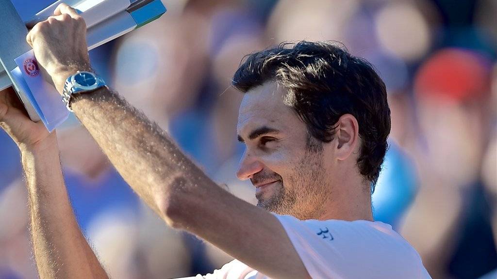 Bereit für neue Grosstaten: Roger Federer nach dem Final in Montreal