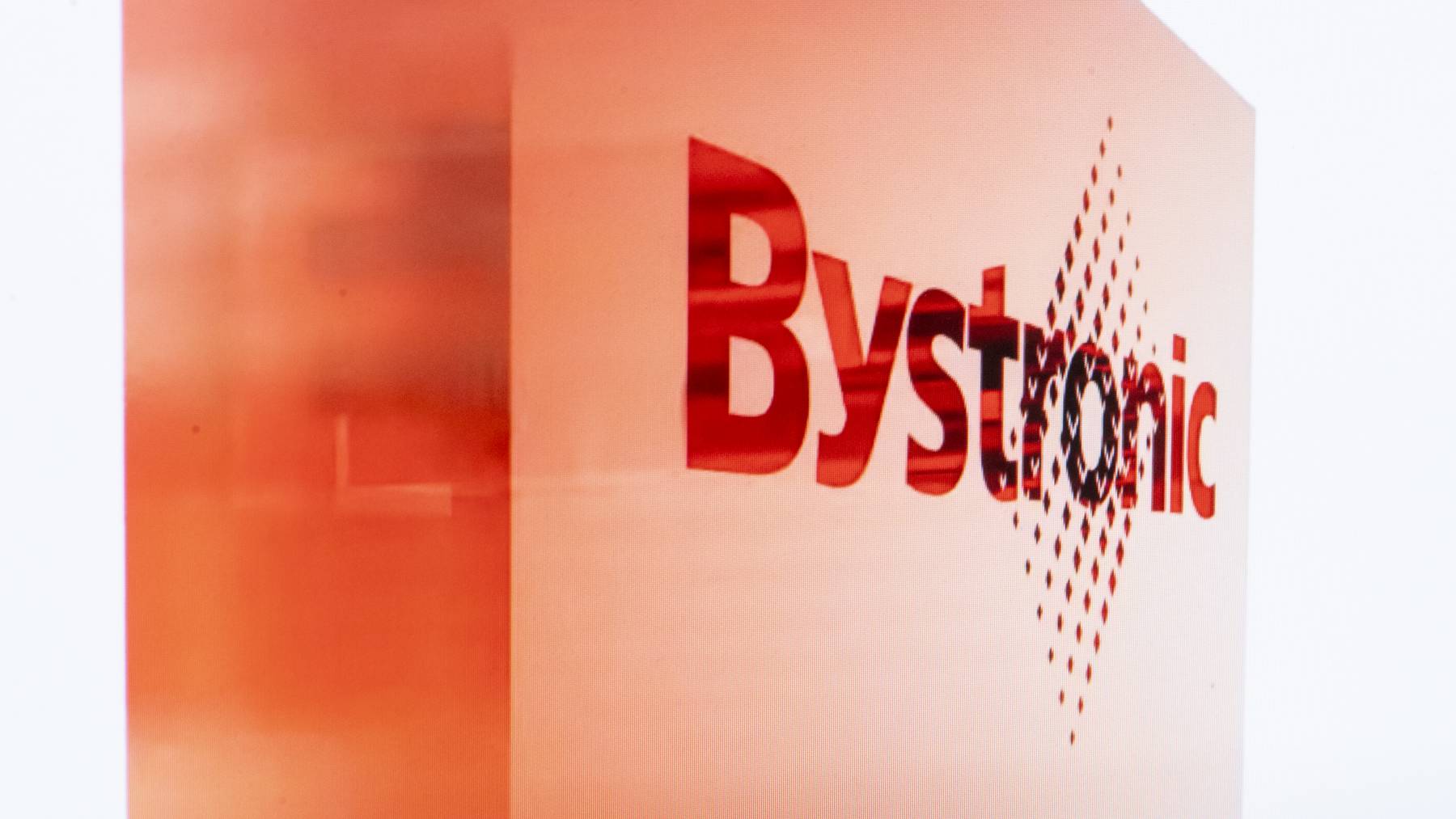 Logo der Firma Bystronic mit Hauptsitz in Niederönz
