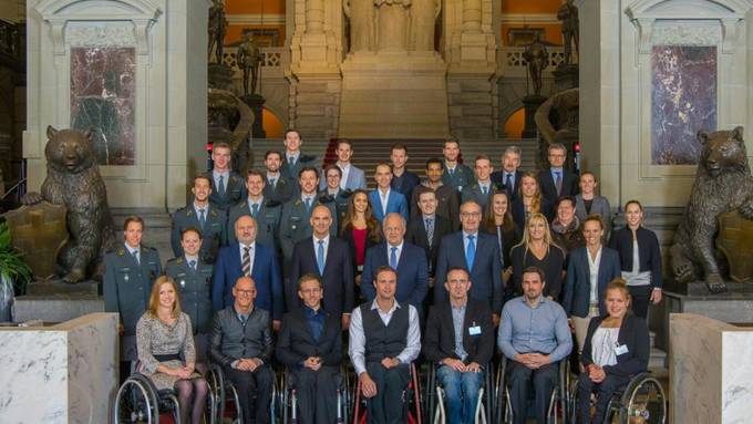 Bundesräte gratulierten Sportlern