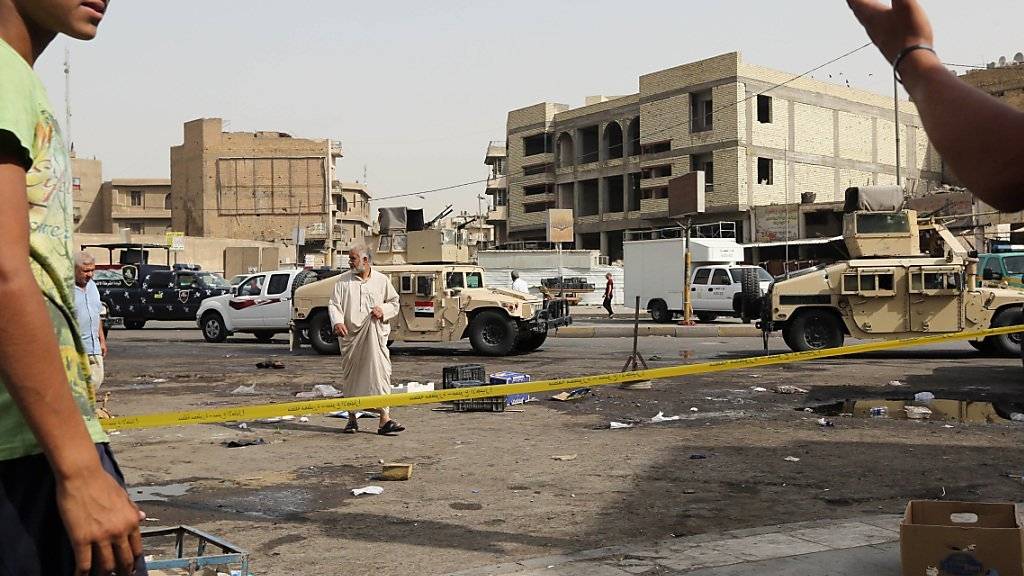 Schiitenviertel getroffen: Aufräumen nach Selbstmordanschlägen in Iraks Hauptstadt Bagdad (Archivbild)