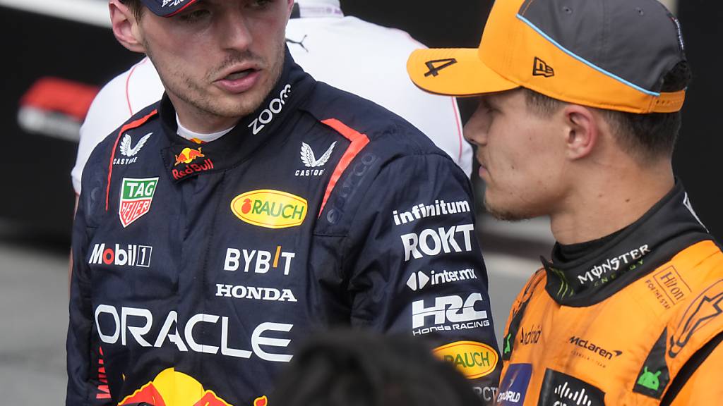 Max Verstappen (links) und Lando Norris haben sich nach dem Zwischenfall am letzten Sonntag in Spielberg ausgesprochen