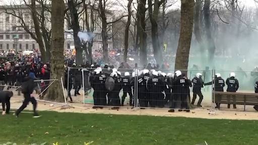 50'000 Protestierende: Gewalttätige Krawalle bei Corona-Demo in Brüssel