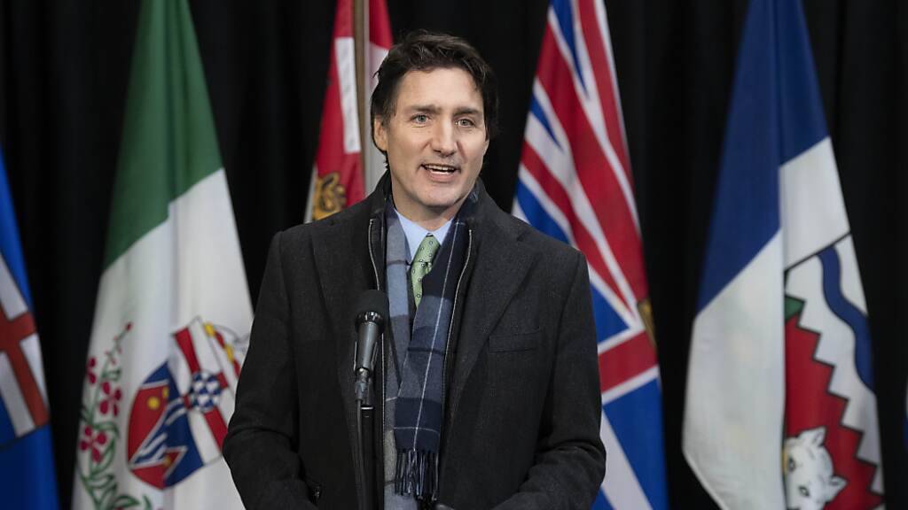Der kanadische Premier Justin Trudeau äußerte sich zum Abschuss einen rätselhaften Flugobjekts. Foto: Adrian Wyld/Canadian Press via ZUMA Press/dpa