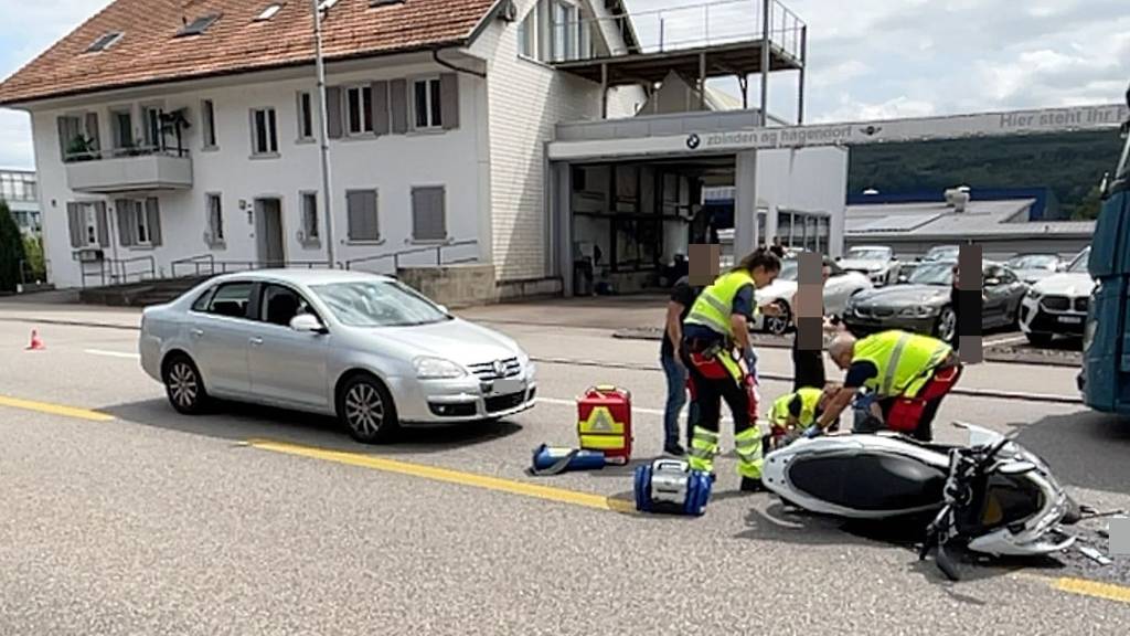 16-jähriger Rollerfahrer bei Unfall in Hägendorf schwer verletzt