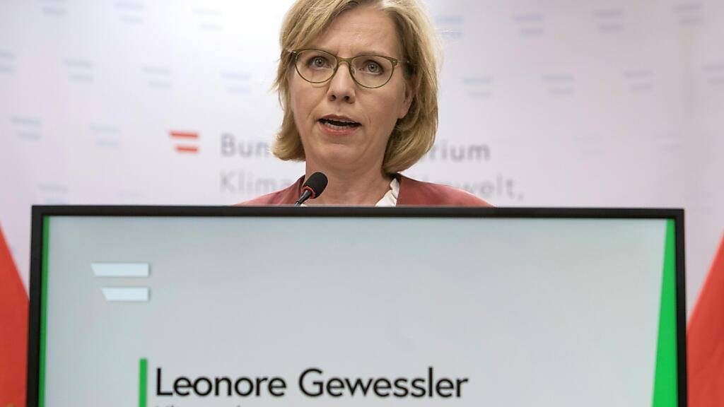 Leonore Gewessler, Klimaschutzministerin von Österreich, gibt eine Pressekonferenz zu aktuellen Entwicklungen rund um das EU-Renaturierungsgesetz. Foto: Alex Halada/APA/dpa