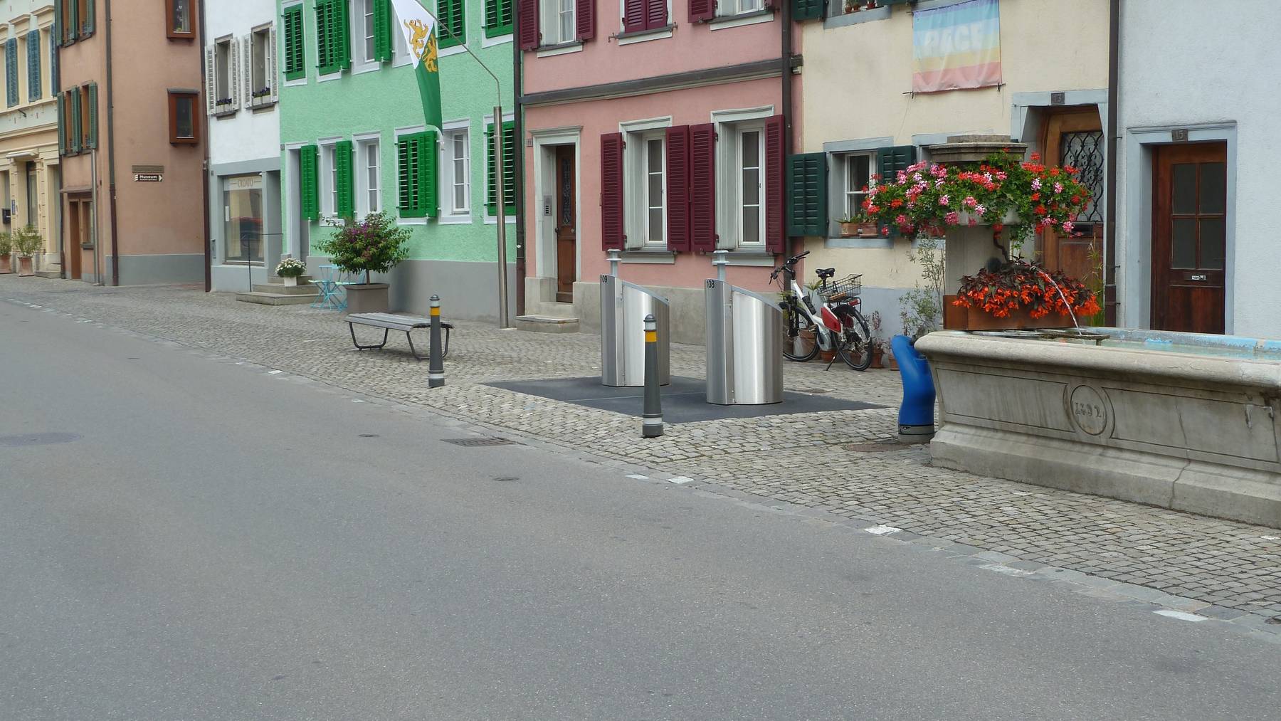 Die Unterflurcontainer in der Altstadt Diessenhofen verschwinden.