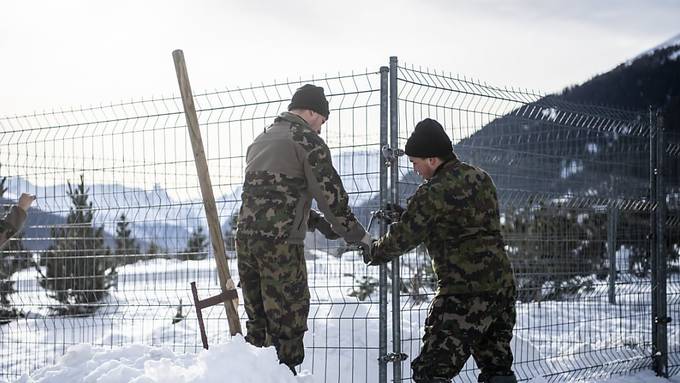 Der Armeeeinsatz zum Schutz des WEF hat begonnen