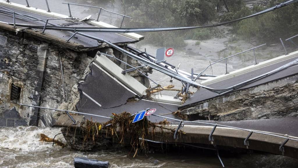 Beim Unwetter vom 30. Juni 2024 wurde die Visletto-Brücke zerstört. Das obere Maggiatal war in der Folge abgeschnitten. (Archivbild)