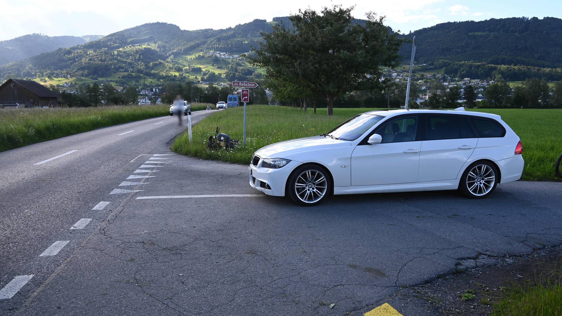 Der Unfall ereignete sich auf der Kreuzung der Sackstrasse und der Rietstrasse.