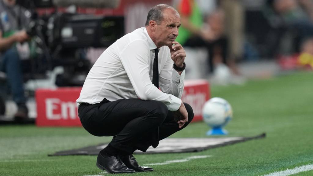 Milans Trainer Massimiliano Allegri verpasste mit seiner Mannschaft die Champions League