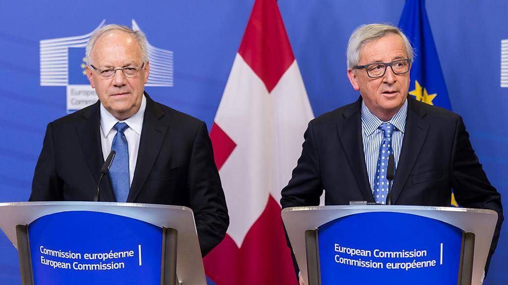 Treffen sich am Montag in Zürich: Bundespräsident Johann Schneider-Ammann (links) und EU-Kommissionspräsident Jean-Claude Juncker. (Archivbild)