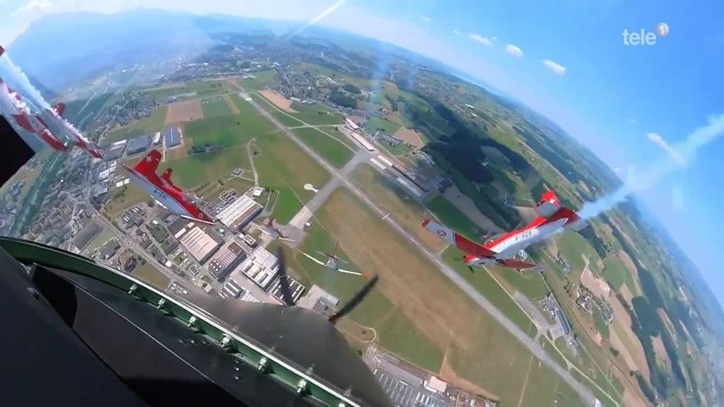 PC7-Staffel trainiert in Emmen