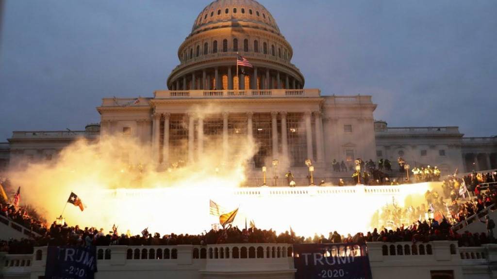 US-Kapitol in Washington DC von Trump-Supportern gestürmt