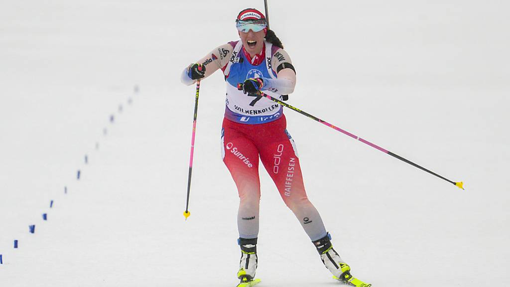 Biathlon-Duo Lena Häcki-Gross und Hartweg knapp am Podest vorbei