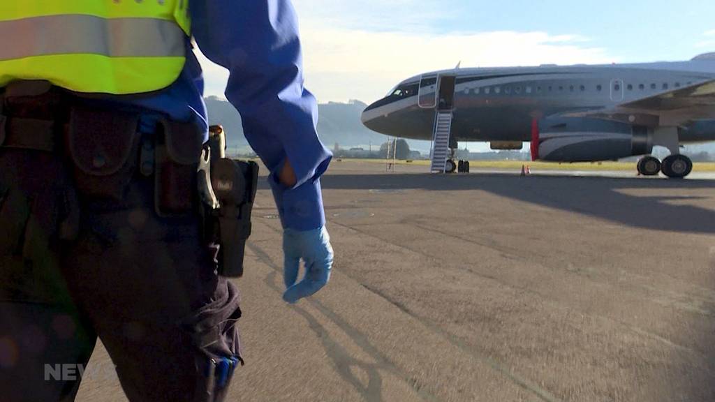 Einsatz Grenzwache: Reichtum und Luxus am Flughafen Belp