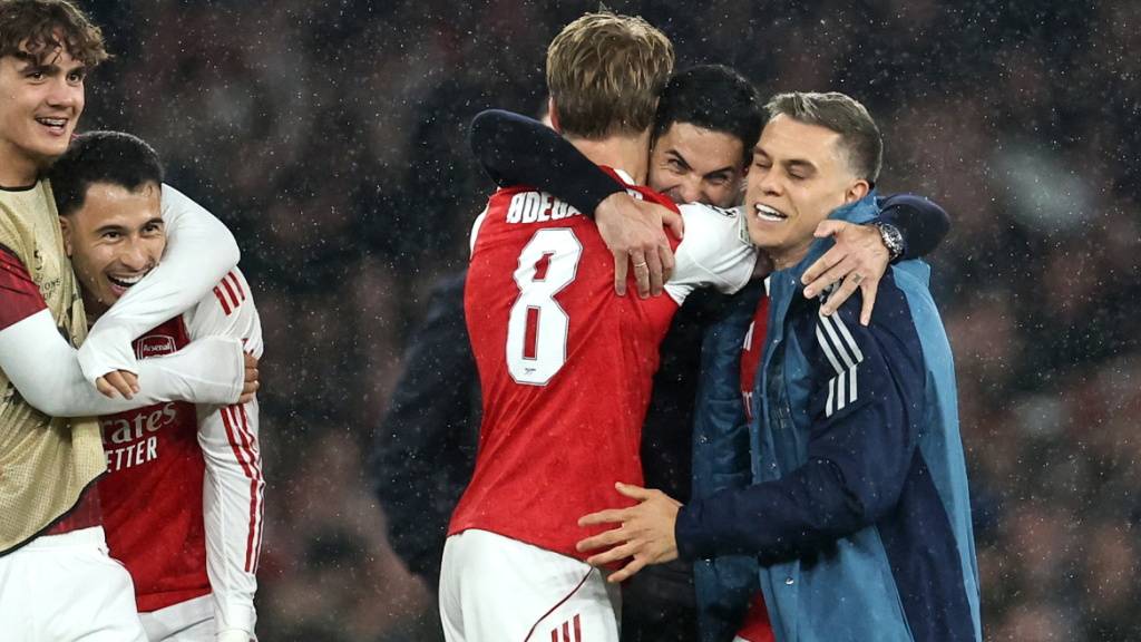 Grosser Jubel bei Arsenal nach dem Einzug in den Final der Champions League