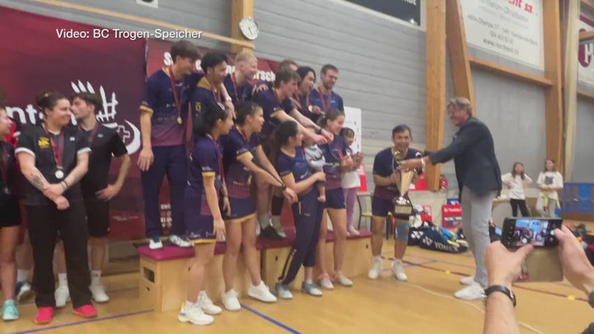 Schweizer Meister im Badminton – Speicher-Trogen bodigt Yverdon