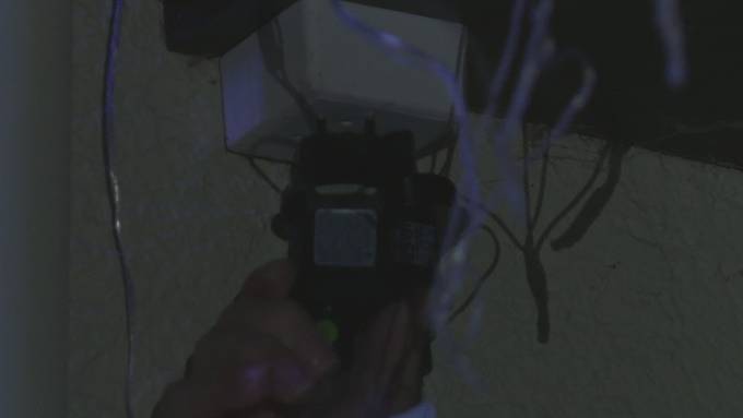 Ein Lichtermeer ums Haus