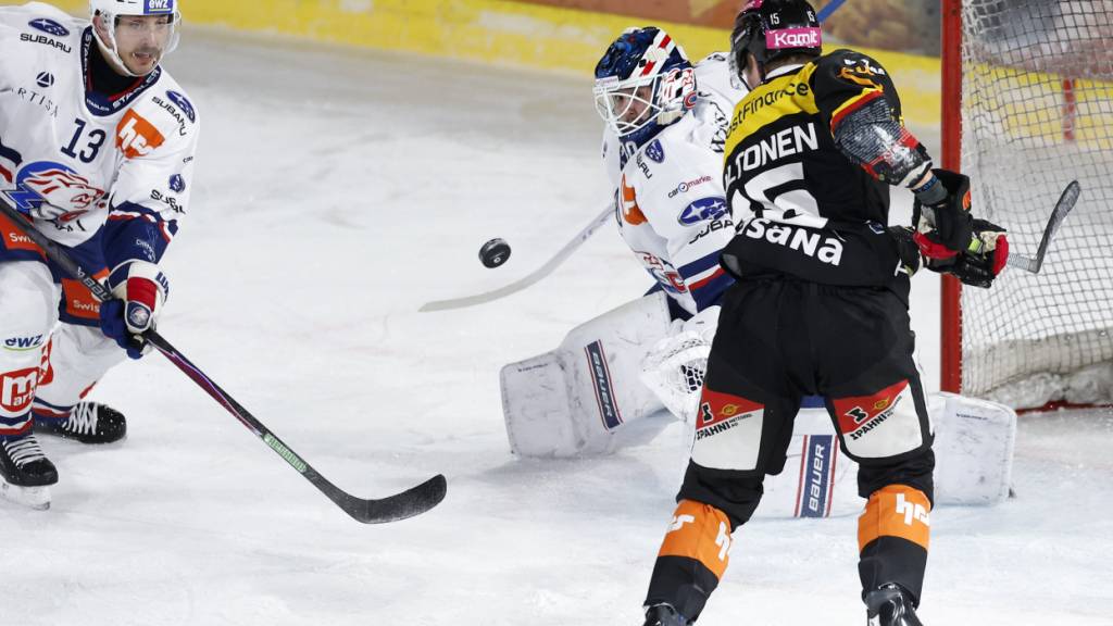 Nicht in dieser Szene, aber gegen die ZSC Lions gelingt Miro Aaltonen (endlich) das erste Saisontor in der National League
