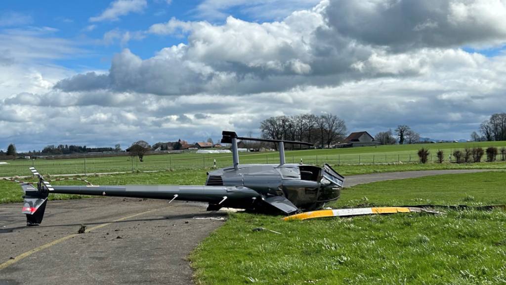 Die vier Insassen kamen bei dem Unfall mit dem Schrecken davon.