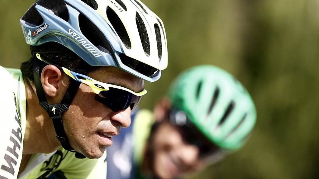 Sagt den Start bei der Lombardei-Rundfahrt vom Samstag wegen einem grippalen Infekt ab: Alberto Contador