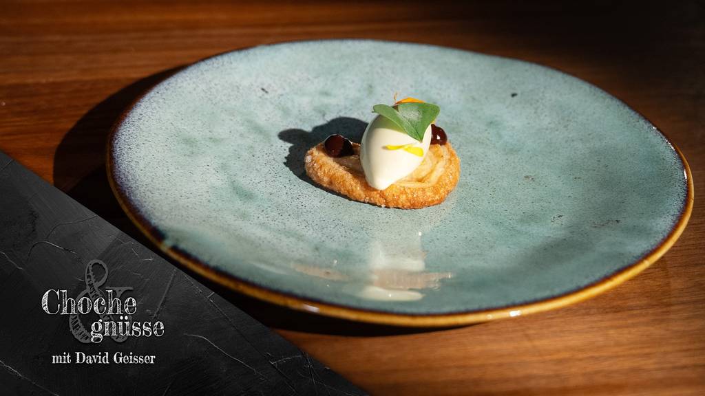 Tonka-Eiscreme, Schoko-Kaffee-Gelée, Prussiens