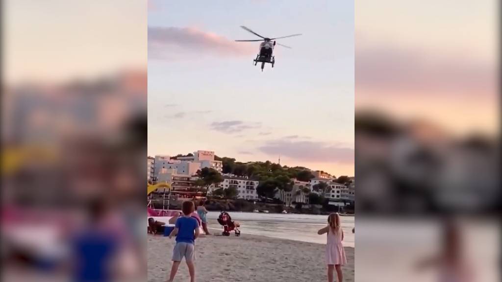 Mallorca: Polizeihelikopter verscheucht Strandbesucher