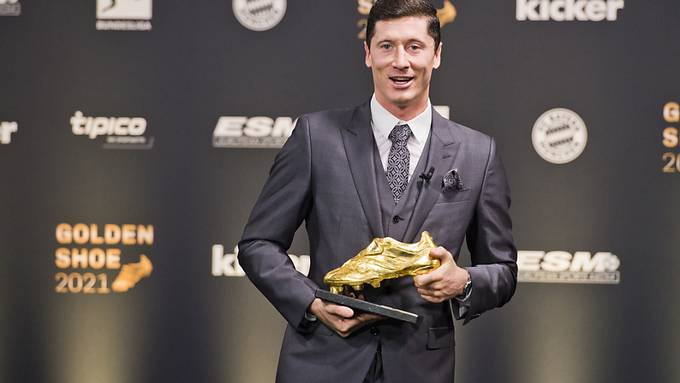 Lewandowski erhält «Goldenen Schuh» für besten Torjäger Europas