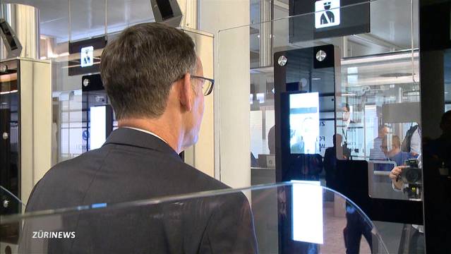 Automatische Passkontrolle am Flughafen Zürich