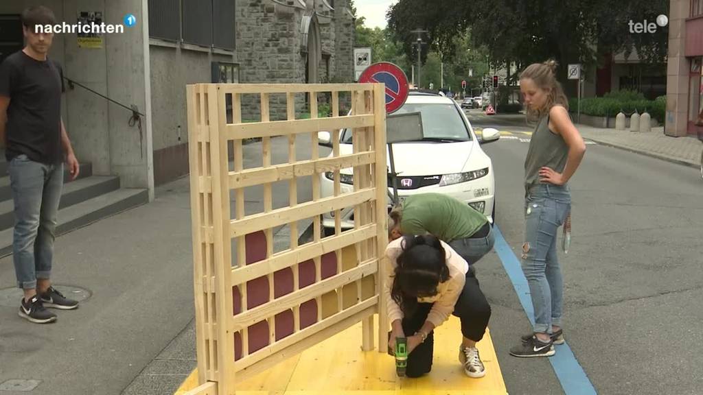 Erster Pop-Up-Park wird aufgebaut