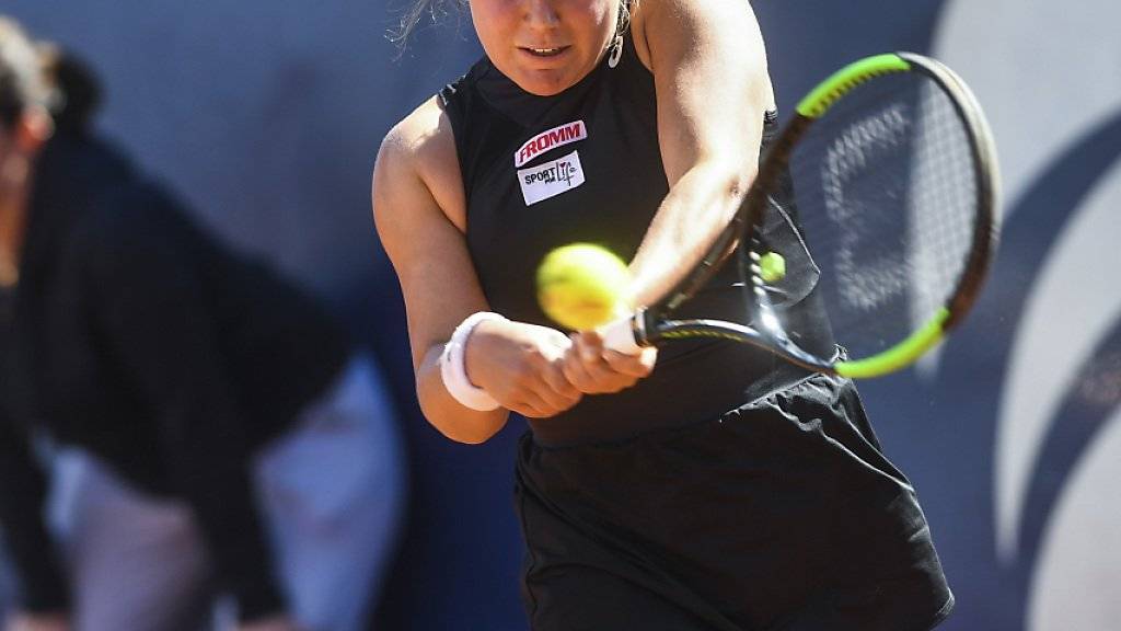 Aller Einsatz nützte nichts: Ylenia In-Albon verlor ihre erste Partie im Hauptfeld eines WTA-Turniers in Lugano