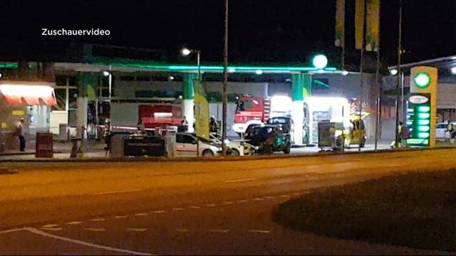 Explosionsgefahr bei BP Tankstelle