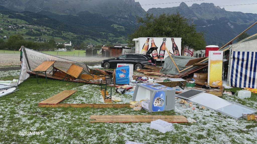 Gewitter zieht über Seilziehfest – fünf Verletzte