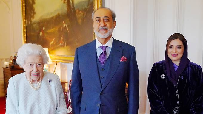 Queen Elizabeth II. empfängt Sultan von Oman persönlich