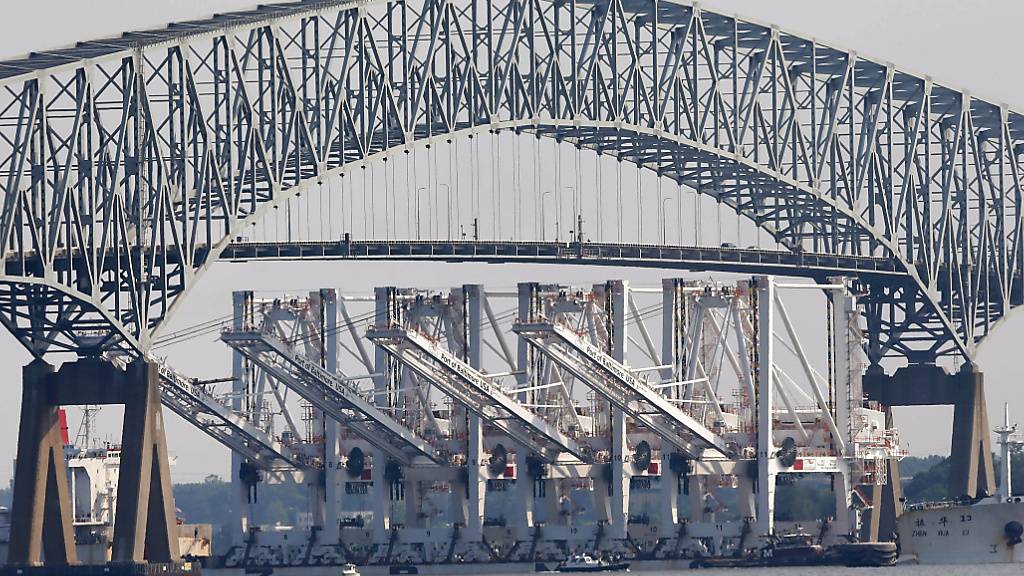 ARCHIV - Die Francis Scott Key Bridge in Baltimore. Foto: Patrick Semansky/AP/dpa