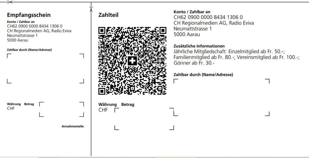 Direkt via E-Banking einzahlen.