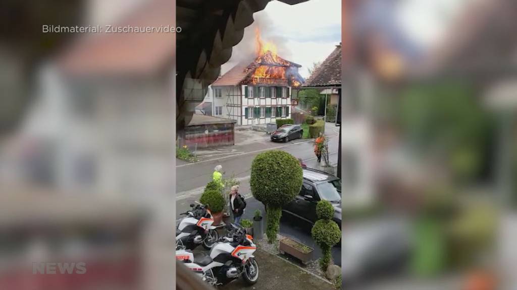 Brand Jegenstorf zwei Verletzte